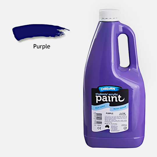 DERIVAN Students' Acrylic Paint 2000ml Purple
