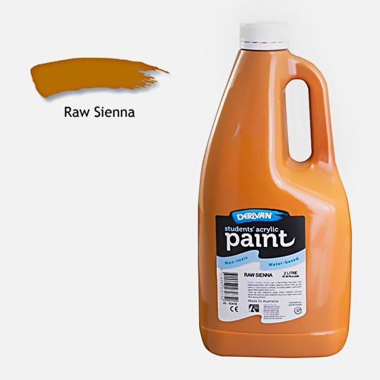 DERIVAN Students' Acrylic Paint 2000ml Raw Sienna
