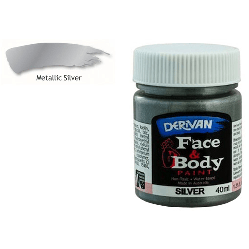 DERIVAN Face & Body Paint 40ml Silver