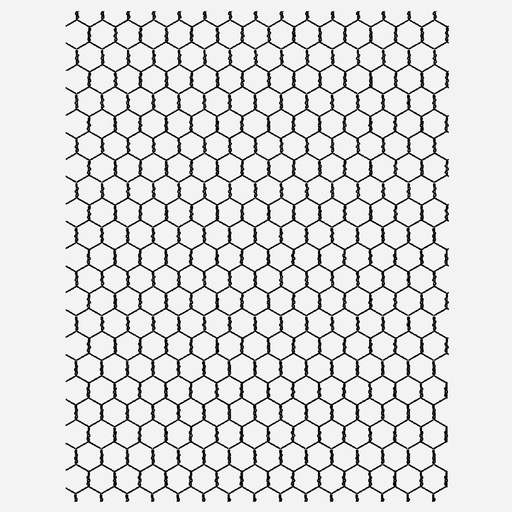 OVJ Galvanised Iron Chicken Wire Roll 1/2" Square 3’ x 40’