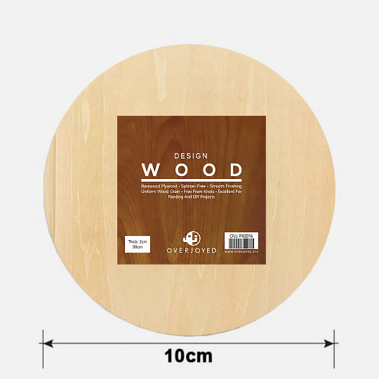 OVJ Basswood Circle Plywood 5mm x 10cm Pack x 10