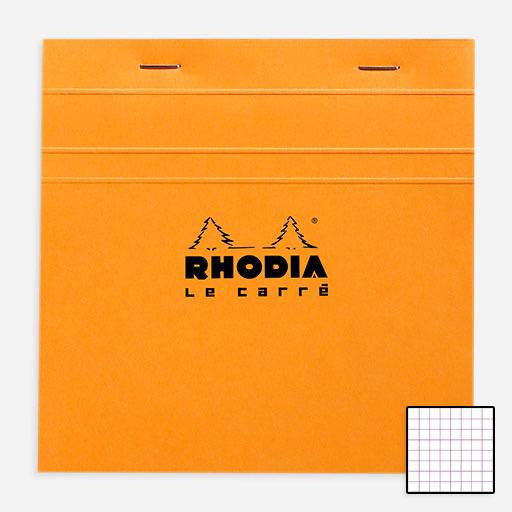 RHODIA Basics Notepad 80gsm Graph Square 14.8cm x 14.8cm x 80 Orange