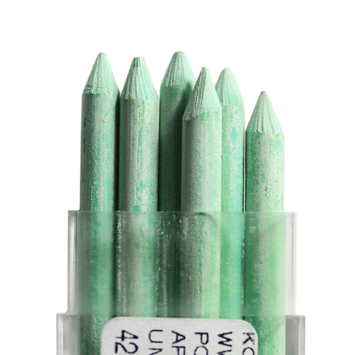 KOH-I-NOOR Polycolor Lead (D)3.8mm x (L)90mm x 6 24 Pea Green