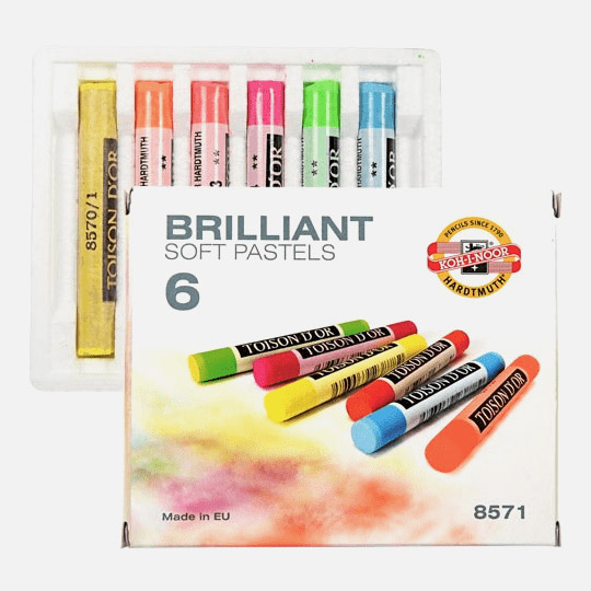KOH-I-NOOR Toison D’or Extra Soft Pastel Brilliant Set x 6
