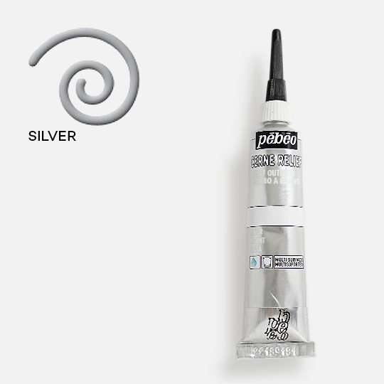 PEBEO Cerne Relief Outliner 20ml Silver
