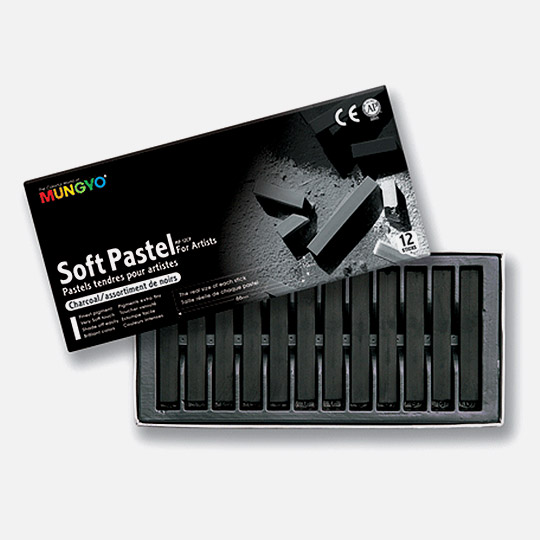 MUNGYO Soft Pastel Charcoal Set x 12