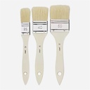 PEBEO Artist White Bristle Spalter Brush Set x 3