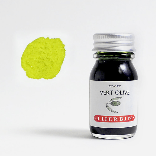 JACQUES HERBIN Fountain Pen Ink 10ml Vert Olive