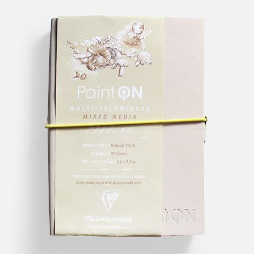 CLAIREFONTAINE Paint On Natural Mix Media Sketchbook Sketchbook 250gsm A5 x 32