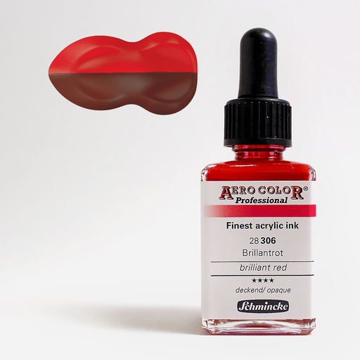 SCHMINCKE Aero Color Acrylic Ink 28ml Brilliant Red