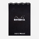 RHODIA Classic Dot Spiral Notepad 90gsm A5 x 80 Black