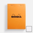 RHODIA Basics Notepad 80gsm Graph 11cm x 17cm x 80 Orange