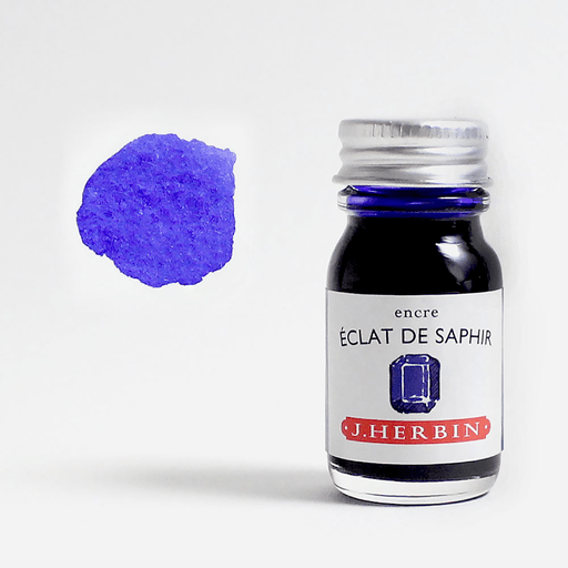 JACQUES HERBIN Fountain Pen Ink 10ml Eclat De Saphir (Sapphire Blue)