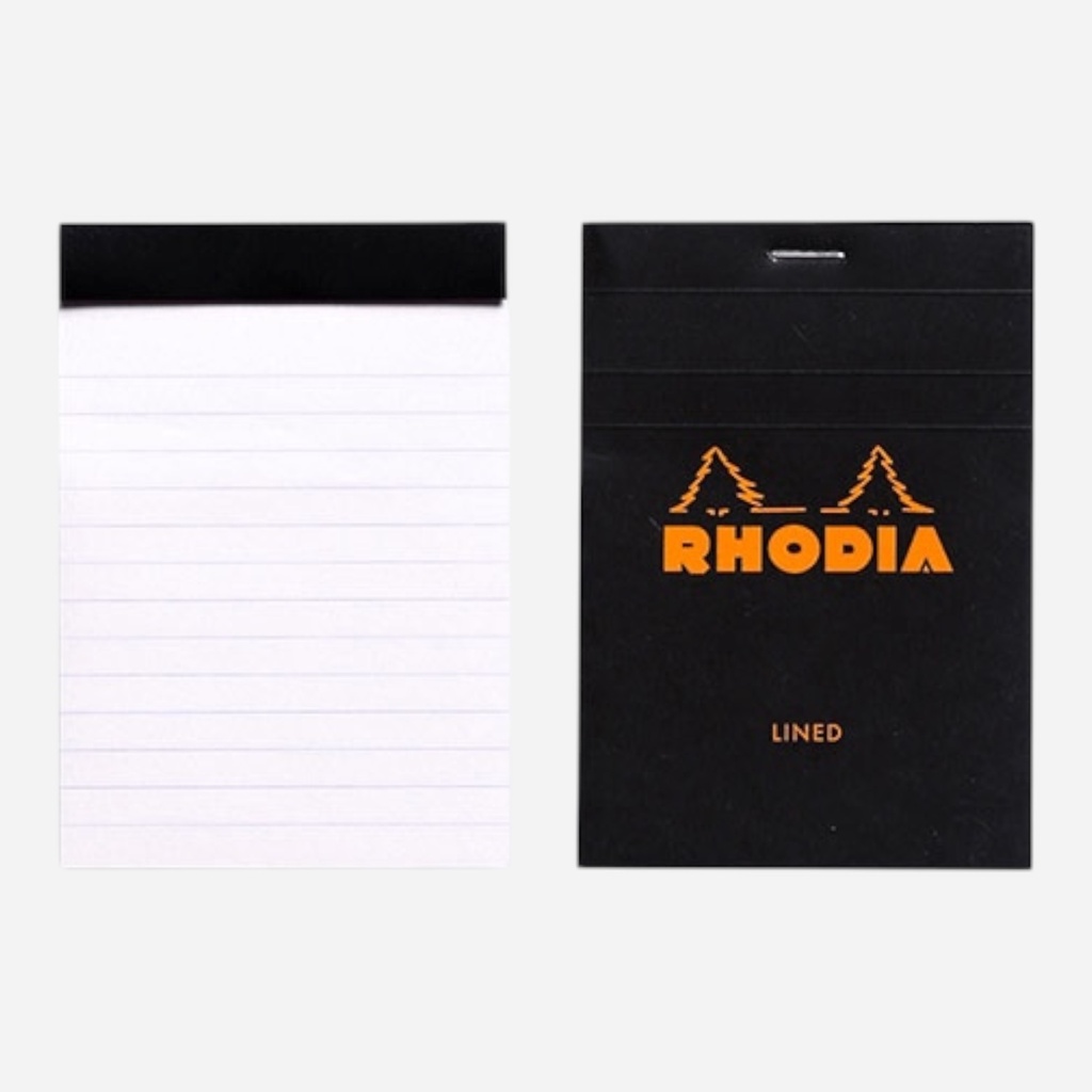 RHODIA Basics Lined Notepad 80gsm 8.5cm x 12cm x 80 Black
