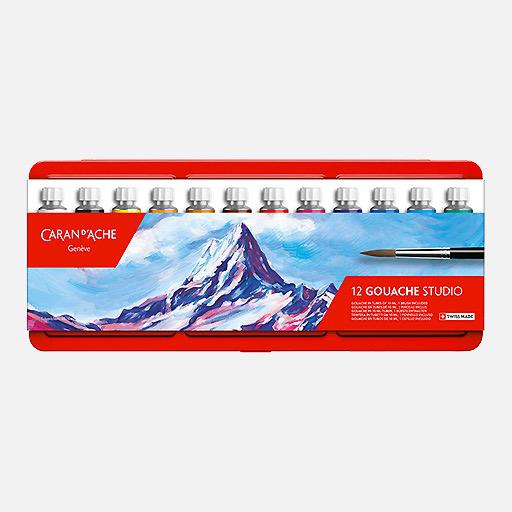 CARAN D'ACHE Studio Gouache 10ml Set x 12
