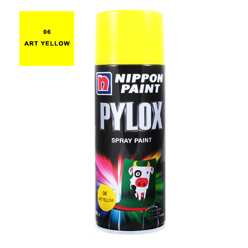 NIPPON Pylox Spray Paint 400ml 06 Art Yellow