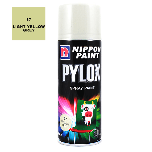 NIPPON Pylox Spray Paint 400ml 37 Light Yellow Grey