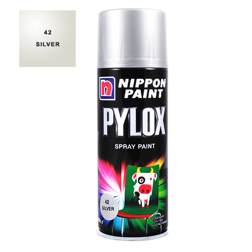 NIPPON Pylox Spray Paint 400ml 42 Silver