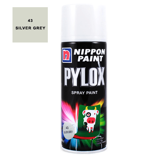 NIPPON Pylox Spray Paint 400ml 43 Silver Grey