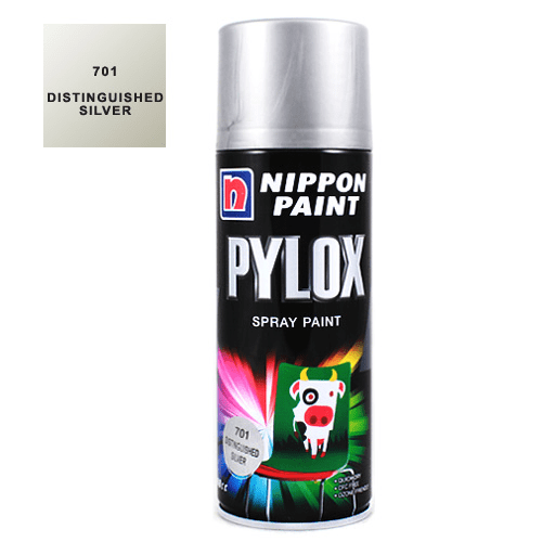 NIPPON Pylox Spray Paint 400ml 701 Distinguished Silver