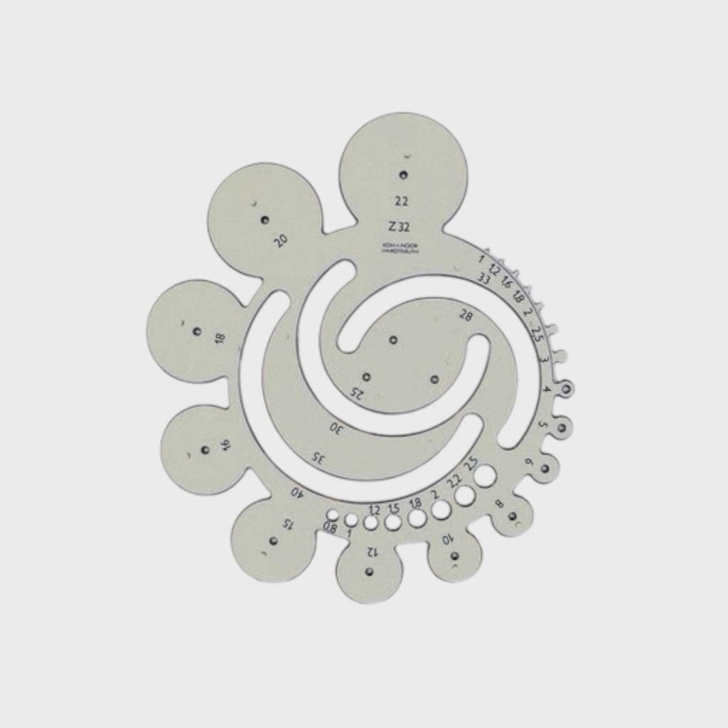 KOH-I-NOOR Radius Template