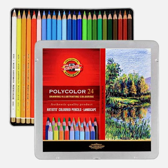 KOH-I-NOOR Polycolor Color Pencil Landscape Set x 24