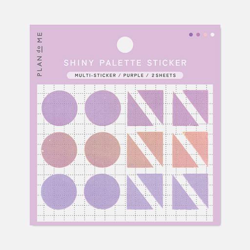 PLANDOME Shiny Palette Multi Sticker Purple