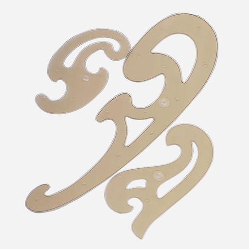 KOH-I-NOOR Acrylic French Curve x 3