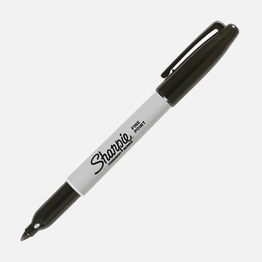SHARPIE Permanent Marker Fine Tip Black