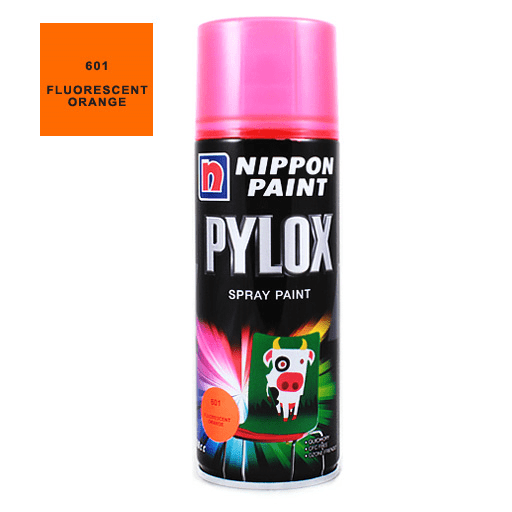 NIPPON Pylox Spray Paint 400ml 601 Fluorescent Orange