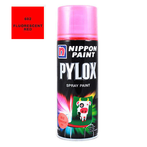 NIPPON Pylox Spray Paint 400ml 602 Fluorescent Red