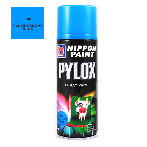 NIPPON Pylox Spray Paint 400ml 606 Fluorescent Blue