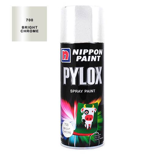 NIPPON Pylox Spray Paint 400ml 700 Bright Chrome