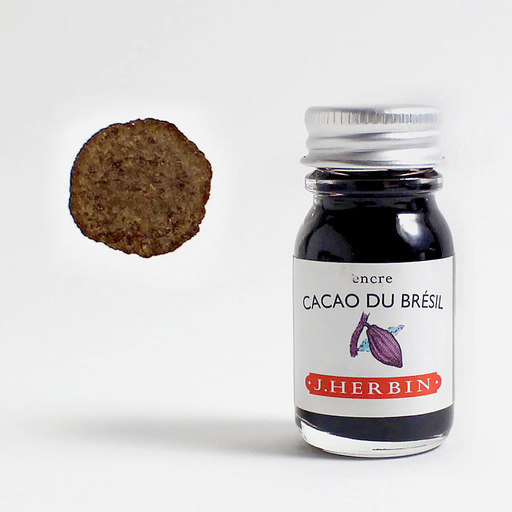 JACQUES HERBIN Fountain Pen Ink 10ml Cacao Du Bresil
