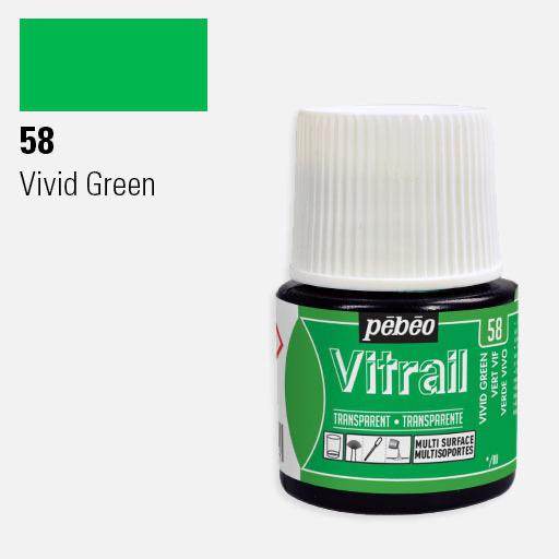 PEBEO Vitrail Glass Paint 45ml Vivid Green