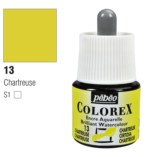 PEBEO Colorex Watercolor Ink 45ml 13 Chartreuse