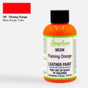 ANGELUS Neon Leather Paint 118ml Flaming Orange