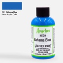 ANGELUS Neon Leather Paint 118ml Bahama Blue