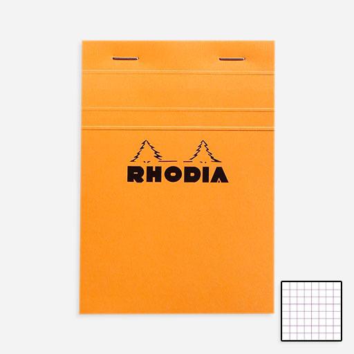 RHODIA Basics Notepad 80gsm Graph A6 x 80 Orange