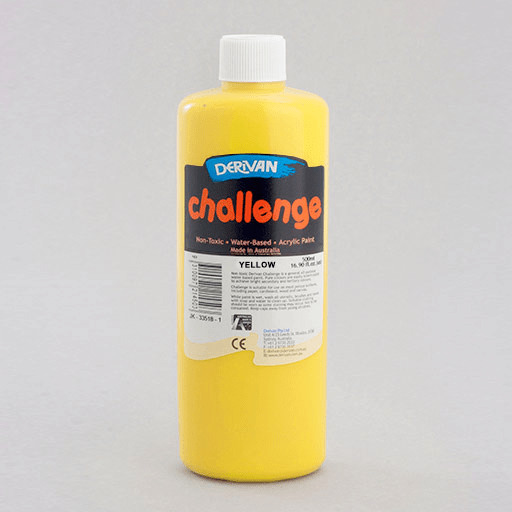 DERIVAN Challenge Acrylic Paint 500ml Yellow