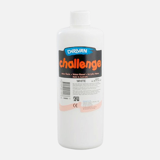 DERIVAN Challenge Acrylic Paint 500ml White