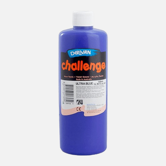 DERIVAN Challenge Acrylic Paint 500ml Ultra Blue