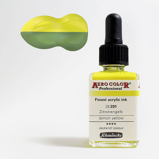SCHMINCKE Aero Color Acrylic Ink 28ml Lemon Yellow