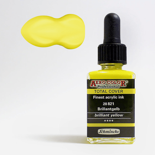 SCHMINCKE Aero Color Acrylic Ink 28ml Brilliant Yellow (Opaque)