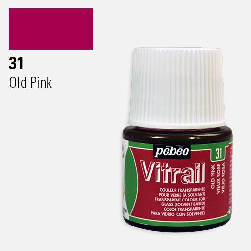 PEBEO Vitrail Glass Paint 45ml Old Pink