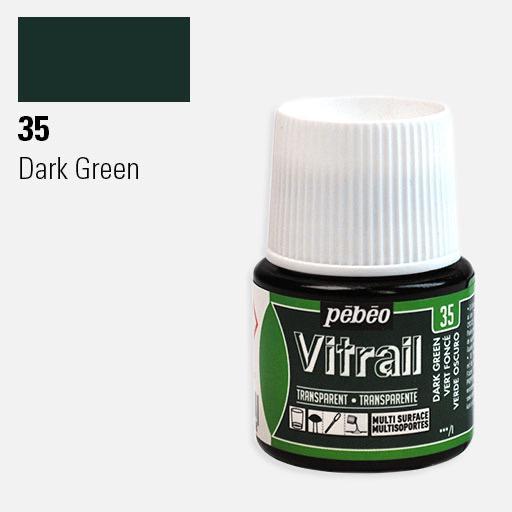 PEBEO Vitrail Glass Paint 45ml Dark Green
