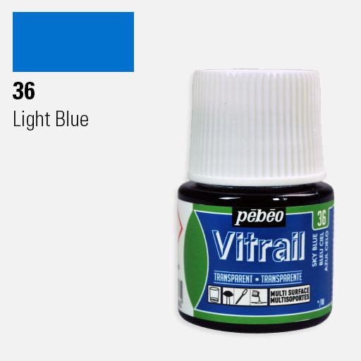 PEBEO Vitrail Glass Paint 45ml Light Blue