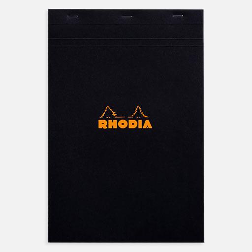 RHODIA Basics Notepad 80gsm Graph A4+ x 80 Black