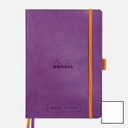 RHODIA Ivory Paper Hardcover Goal Book 90gsm Dot A5 x 120 Purple