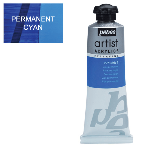 PEBEO Artist Acrylic 60ml 227 Permanent Cyan